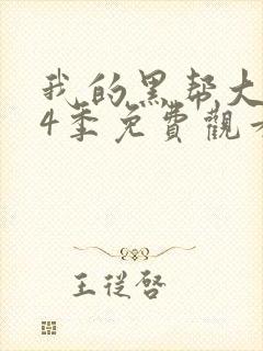 我的黑帮大佬第4季免费观看