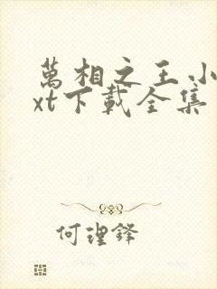 万相之王小说txt下载全集