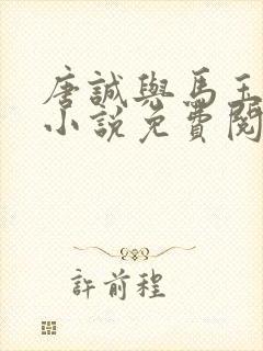 唐诚与马玉婷的小说免费阅读