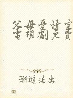 父母爱情完整版电视剧免费观看封面