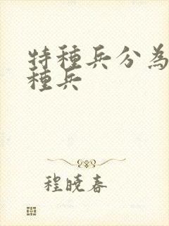 特种兵分为哪几种兵