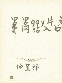 男男gay片免费网站入口