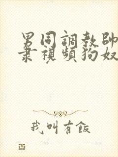 男同调教帅哥奴隶视频狗奴微博