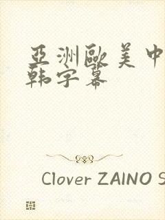 亚洲欧美中文日韩字幕