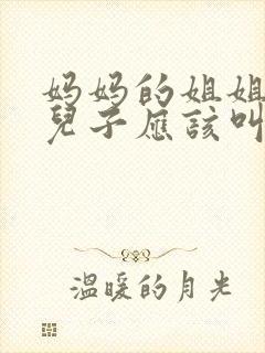 妈妈的姐姐家的儿子应该叫什么封面