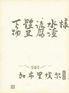 下体流水样分泌物豆腐渣