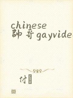 chinese帅哥gayvideo封面