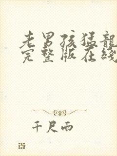 老男孩猛龙过江完整版在线观看