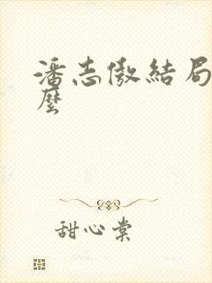 潘志傲结局是什么