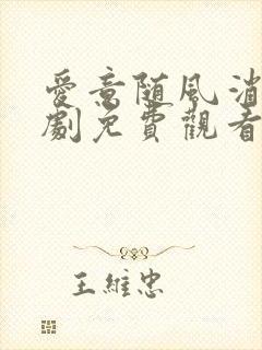 爱意随风消逝短剧免费观看全集高清