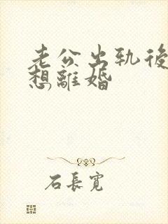 老公出轨后老婆想离婚