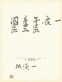 国产午夜一区二区三区