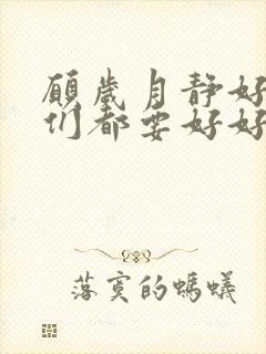 愿岁月静好愿我们都要好好的封面