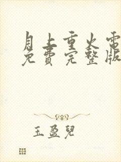 月上重火电视剧免费完整版封面