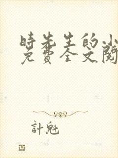 时先生的小甜妻免费全文阅读