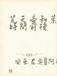 荒天帝和叶天帝时间前后