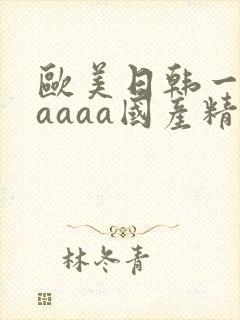 欧美日韩一级aaaaa国产精品