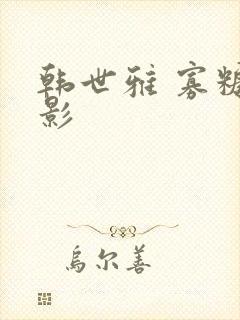 韩世雅 寡糖电影封面