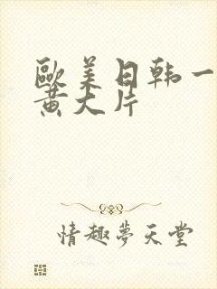 欧美日韩一级特黄大片