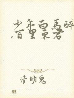 少年白马醉春风,百里东君封面