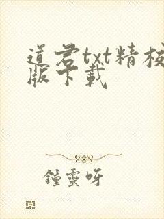 道君txt精校版下载封面