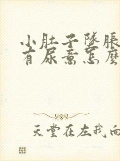 小肚子坠胀感总有尿意怎么回事