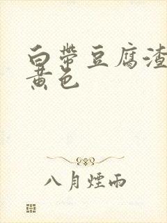 白带豆腐渣状转黄色