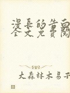 漫长的告白小说全文免费阅读封面