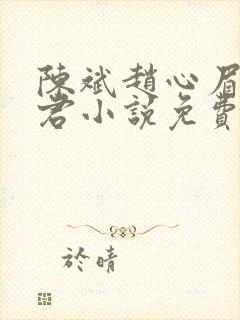 陈斌赵心眉高婉君小说免费阅读