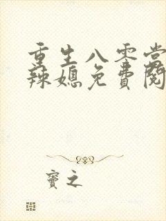 重生八零当家小辣媳免费阅读封面