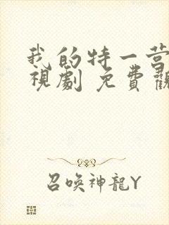 我的特一营 电视剧 免费观看