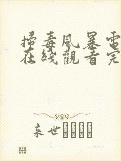 扫毒风暴电视剧在线观看完整版2025