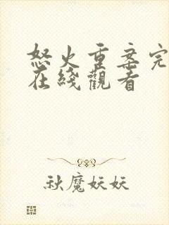 怒火重案完整版在线观看