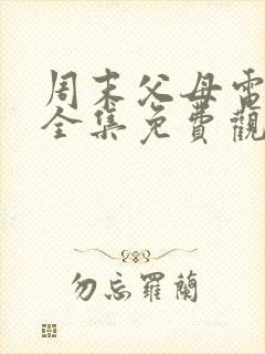 周末父母电视剧全集免费观看下载封面