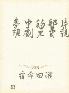 梦中的那片海电视剧免费观看完整版