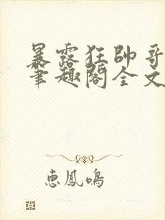 暴露狂帅哥by笔趣阁全文阅读封面