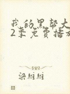 我的黑帮大佬第2季免费播放