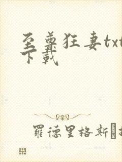 至尊狂妻txt下载