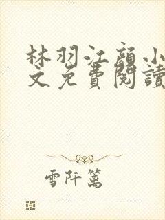 林羽江颜小说全文免费阅读