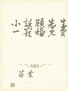 小说顾先生的第一宠婚免费