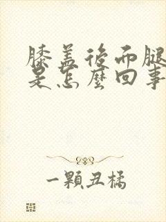 膝盖后面腿弯疼是怎么回事