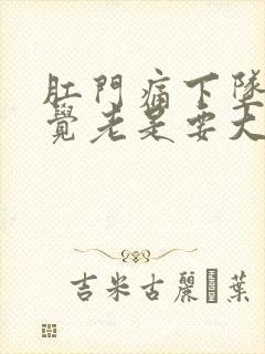 肛门痛下坠的感觉老是要大便的感觉