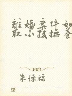 离婚案件如何争取小孩抚养权封面