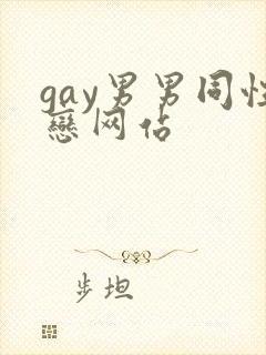 gay男男同性恋网站封面