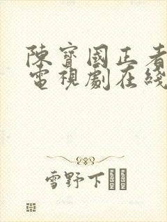 陈宝国正者无敌电视剧在线观看