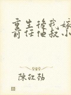 重生后我嫁给了前任他叔小说封面