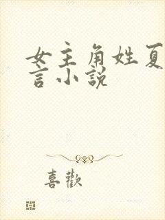 女主角姓夏的现言小说