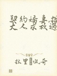 契约娇妻,总裁大人求放过封面