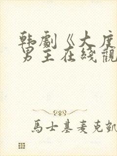 韩剧《大度》双男主在线观看封面