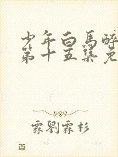 少年白马醉春风第十五集免费观看